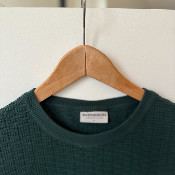 Forest Green Svensson Knit Sweater - Picture 3 of 4
